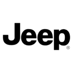 Dunkles, transparentes Logo von der Automarke Jeep